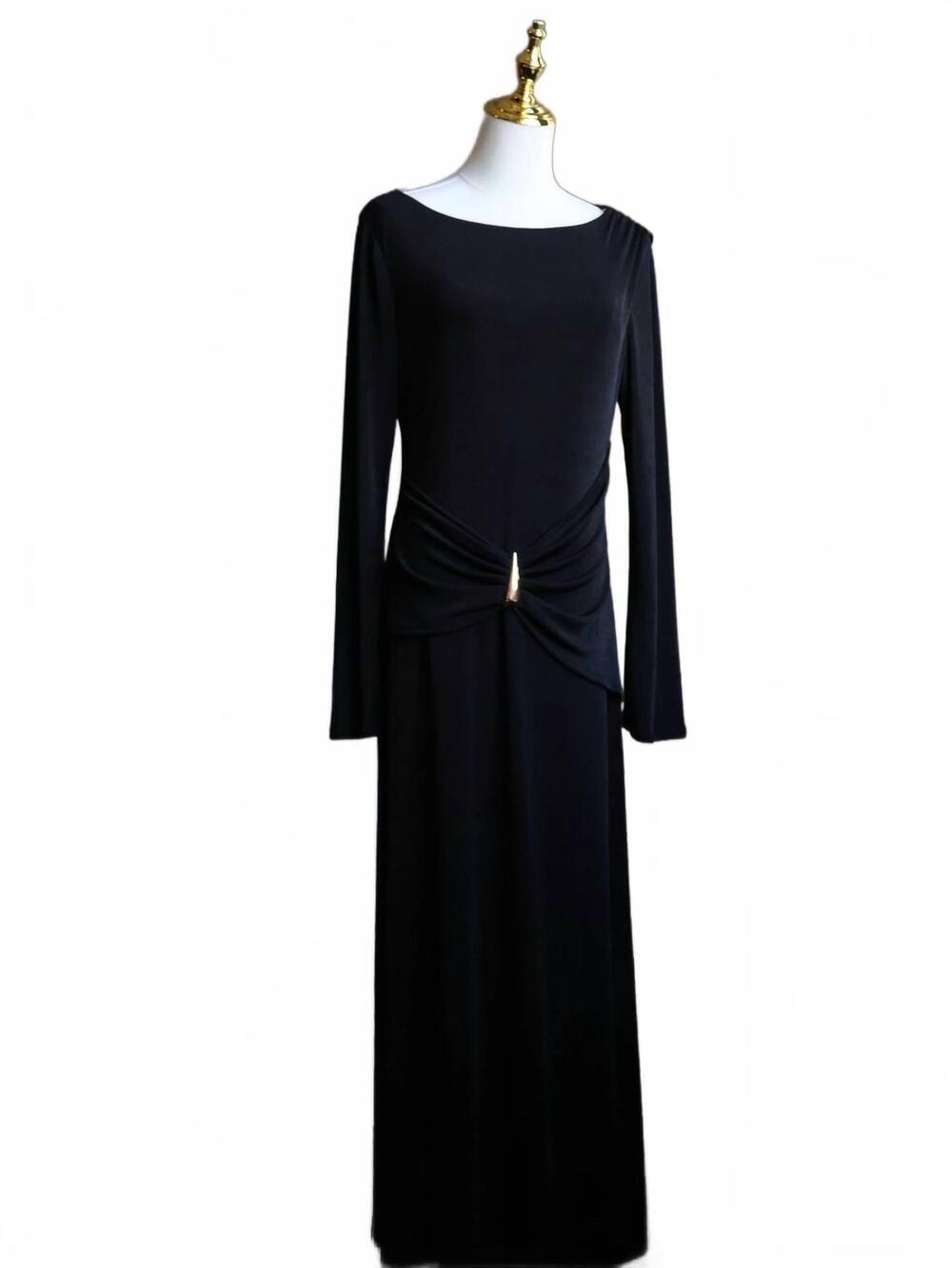 NEW SUNDAY EDITION women's joan buckle maxi dress in noir